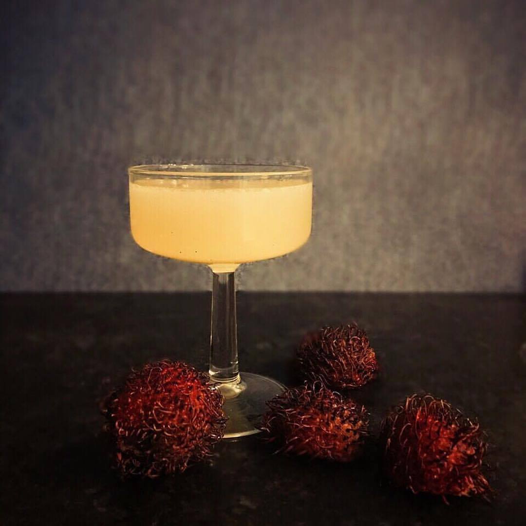 Vanilla Fig Rambutan Martini | Summer Cocktails