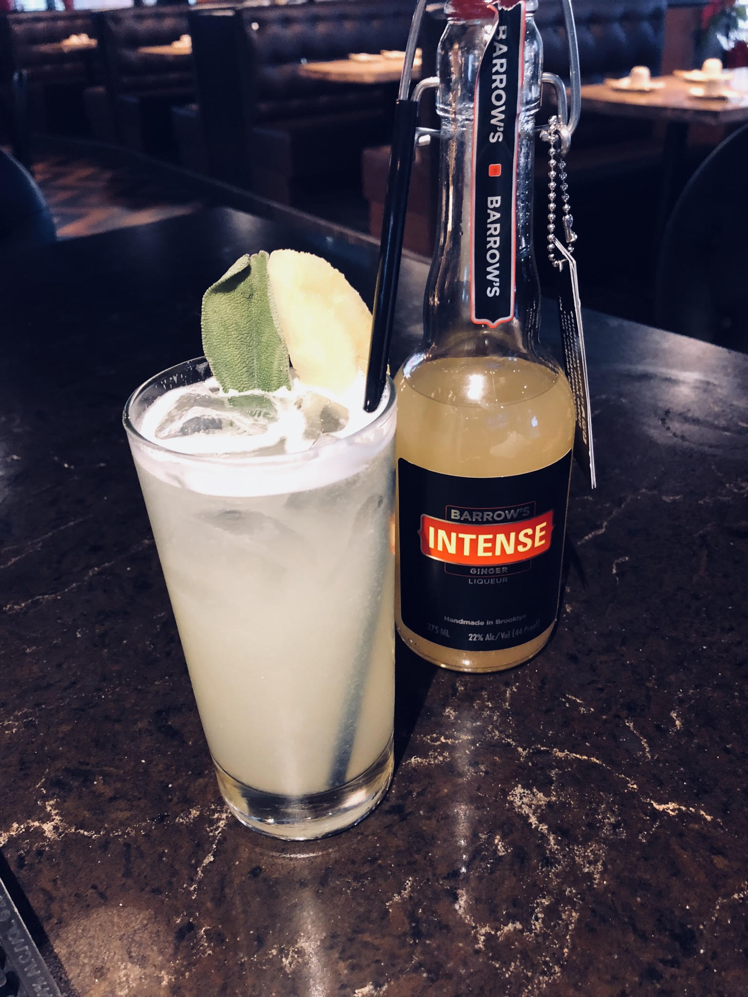 Barrow's Sake Sage Fizz | Barrow's Intense Ginger Cocktails